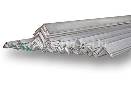 Stainless steel (inox) angle profiles