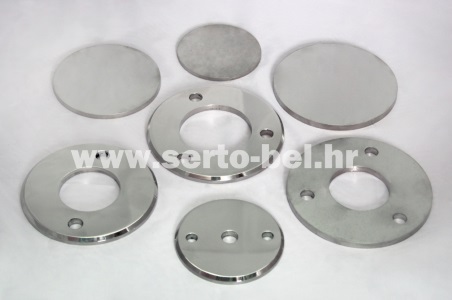 Stainless steel (inox) fence components - Base plates