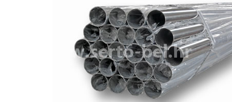Stainless steel (inox) welded round tubes for food industry